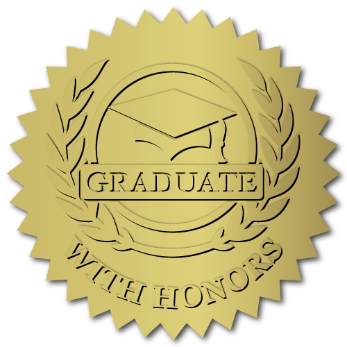 School & College Graduation Stickers and Diploma Seals