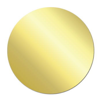 OEM Custom Size 25 mm Gold Sliver Foil Logo Brand Artwork