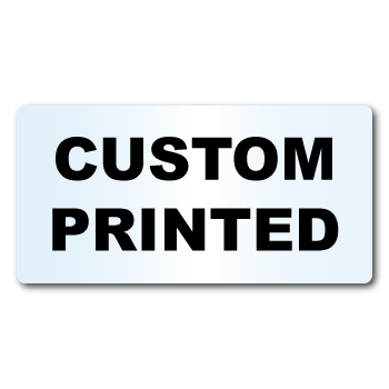 Custom Clear Printed Rectangle Stickers Personalized with your logo ...