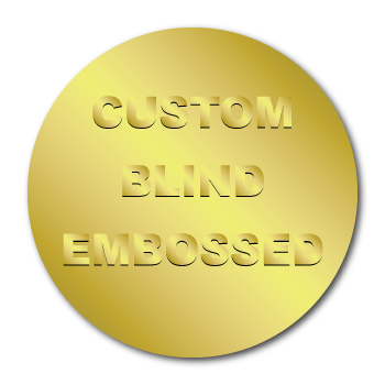 2.5 Inch Circle Custom Blind Embossed Stickers by