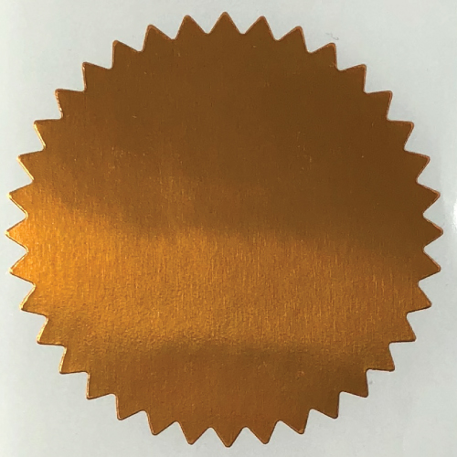 0.75 Dull Matte Gold Foil Circle Stickers Seals
