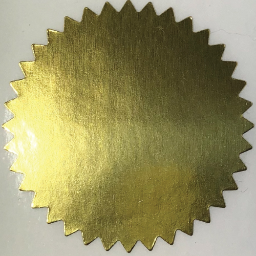 gold foil seal