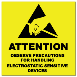 Electrostatic Warning Labels