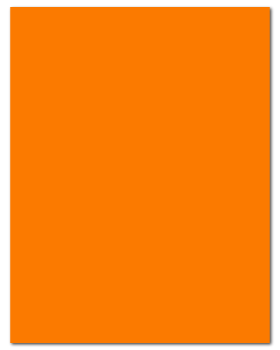 Papier autocollant A4 fluo néon 50 feuilles orange - MD Labels
