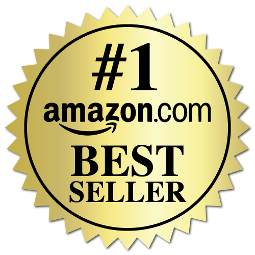 Amazon Best Seller Book Award Gold Burst Labels