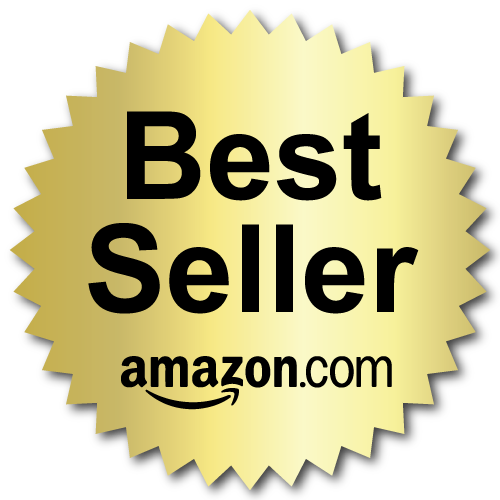 Best Seller .com Book Award, Black on Gold Foil, 2 Inch