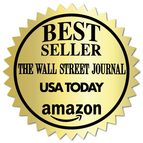 Best Seller Wall Street Journal Book Award Gold Burst Labels